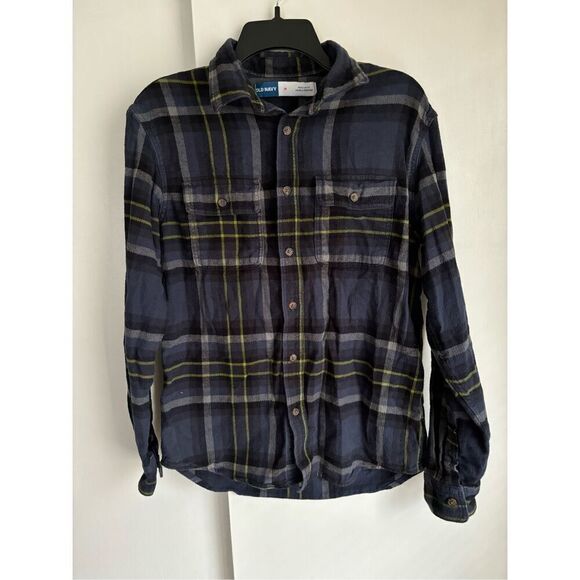 Lot of 2 Men's Flannels SZ Medium 100% Cotton Old Navy Ranch Tough - Picture 1 of 9